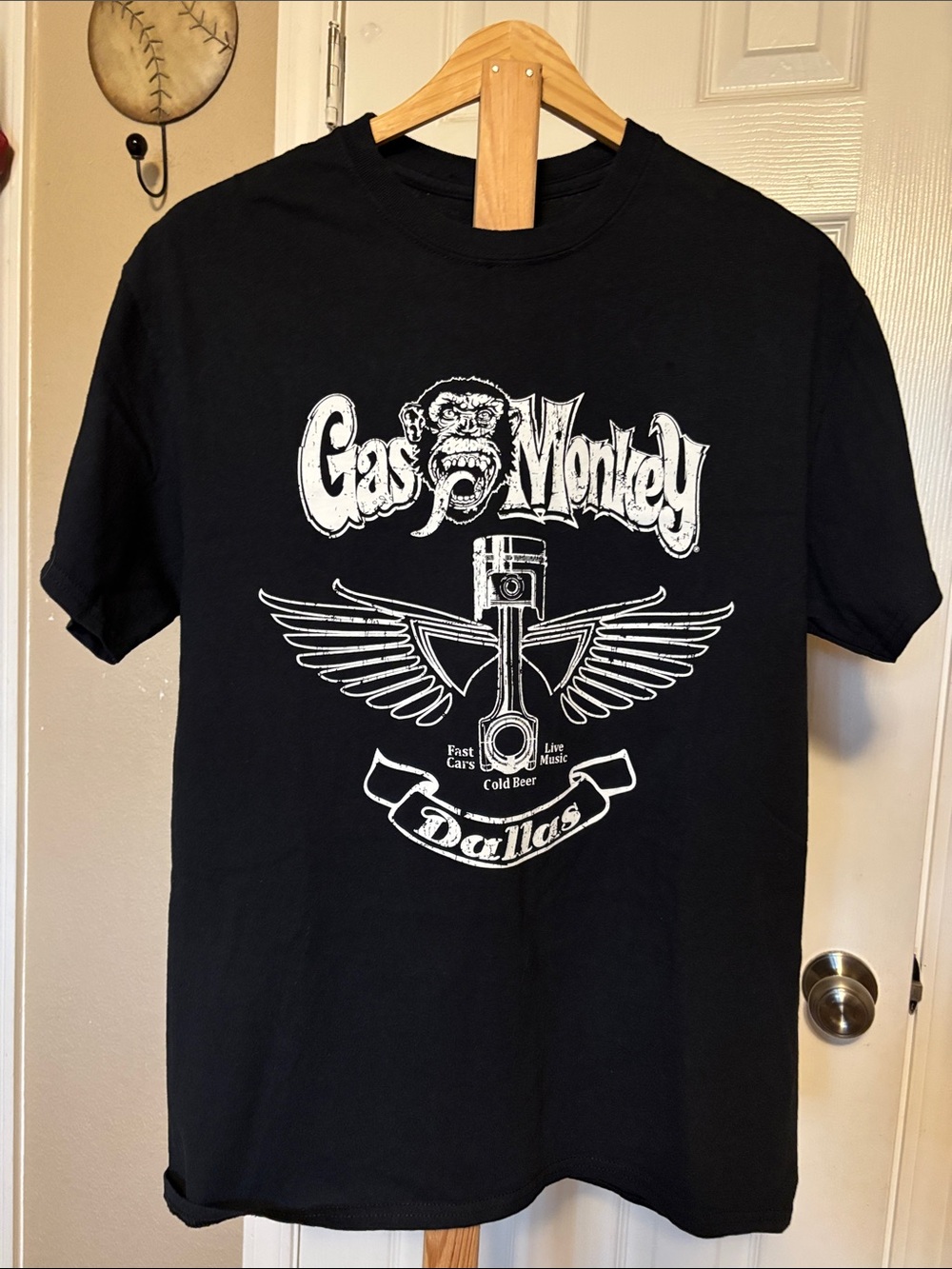 Gas Monkey Dallas Men's Black Graphic Tee